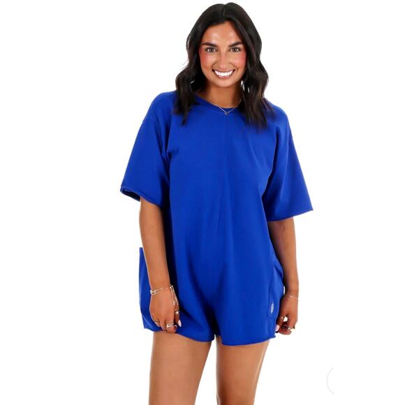 Free People Hot Shot T-Shirt Romper Electric Shock XS - Picture 1 of 16